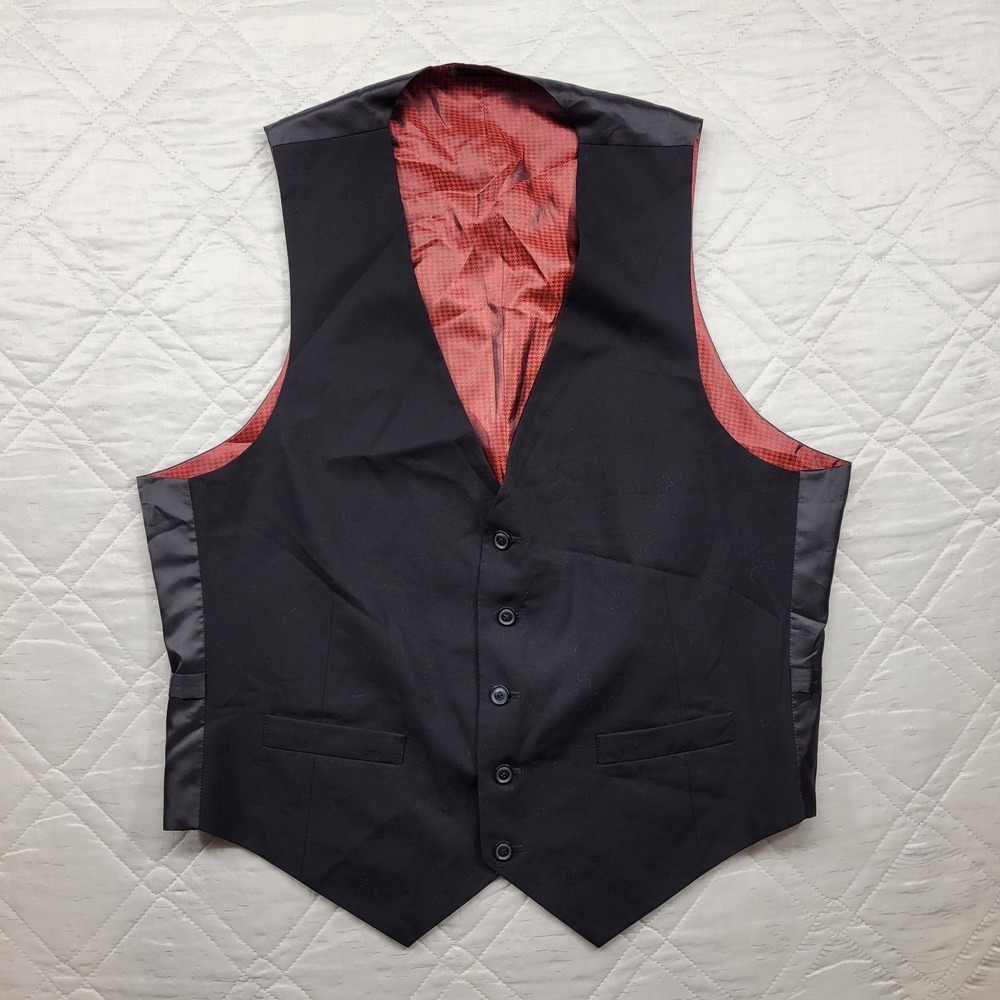 Billy London suit Black Vest size L